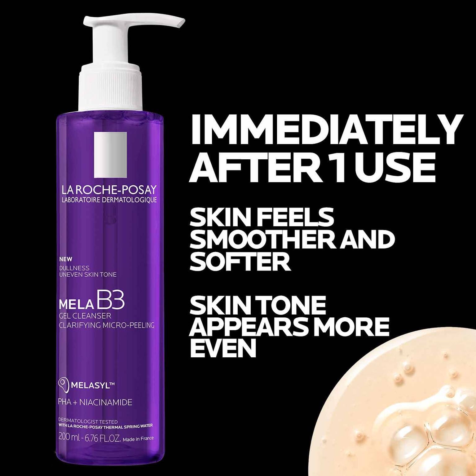 mela-b3-facial-gel-cleanser-with-melasyltm-niacinamide-q7 4_LaRochePosay-Product-MelaB3-MelaB3Cleanser-200ml-03337875890069-Benefits.jpg